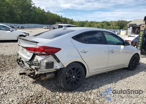 2018 Hyundai Elantra Sel z USA, uszkodzony, nr VIN 5NPD84LF1JH360822